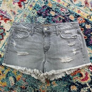 Joe’s Jeans Distressed Gray Cut Off Short Women’s Size 28